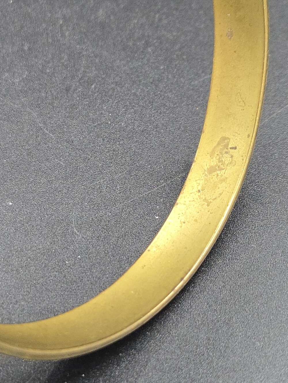 Vintage Etched Brass Bracelet/ Bangle - Picture 6 of 6